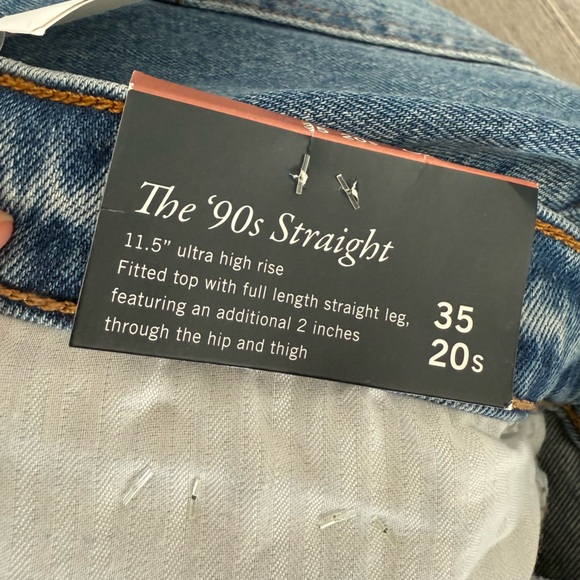 Abercrombie & Fitch The '90s Straight Ultra High Rise Curve Love Jeans 35 20 S - Picture 9 of 16